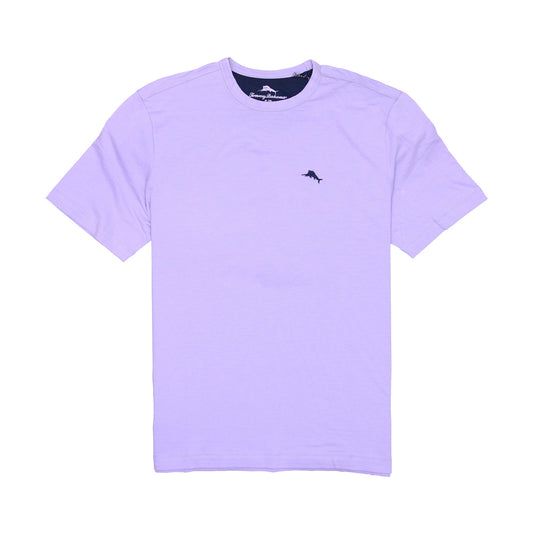 Tommy Bahama Mens Violet Tulip Ribbed Crewneck T-Shirt