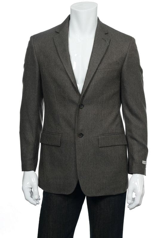 Geoffrey Beene Mens Black Window Pane 2 Button Sport Coat