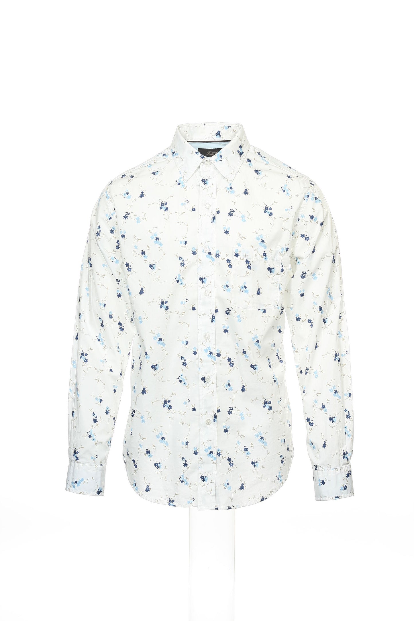 Tasso Elba Men's White Floral Button Down Shirt