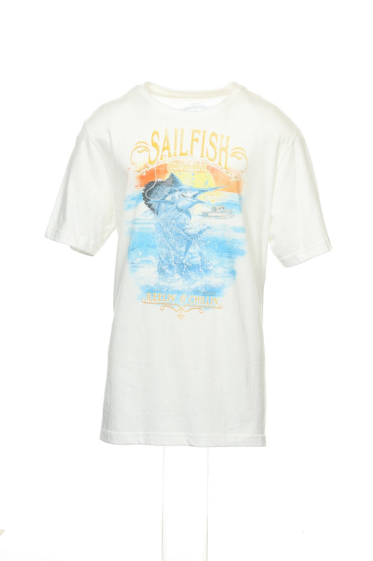 Margaritaville for Tasso Elba Collezione Men's White Graphic T-Shirt