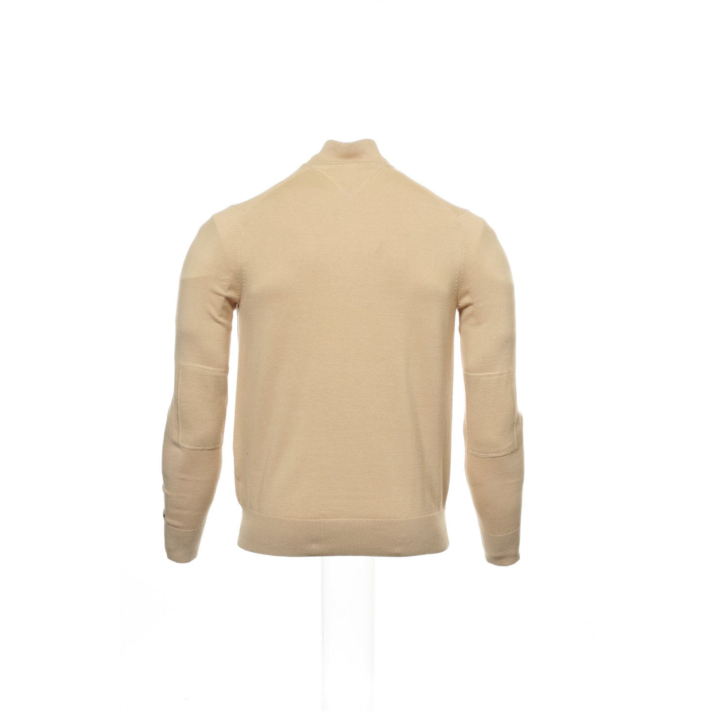 Tommy Hilfiger Men's Beige Gradient Half Zip Sweater
