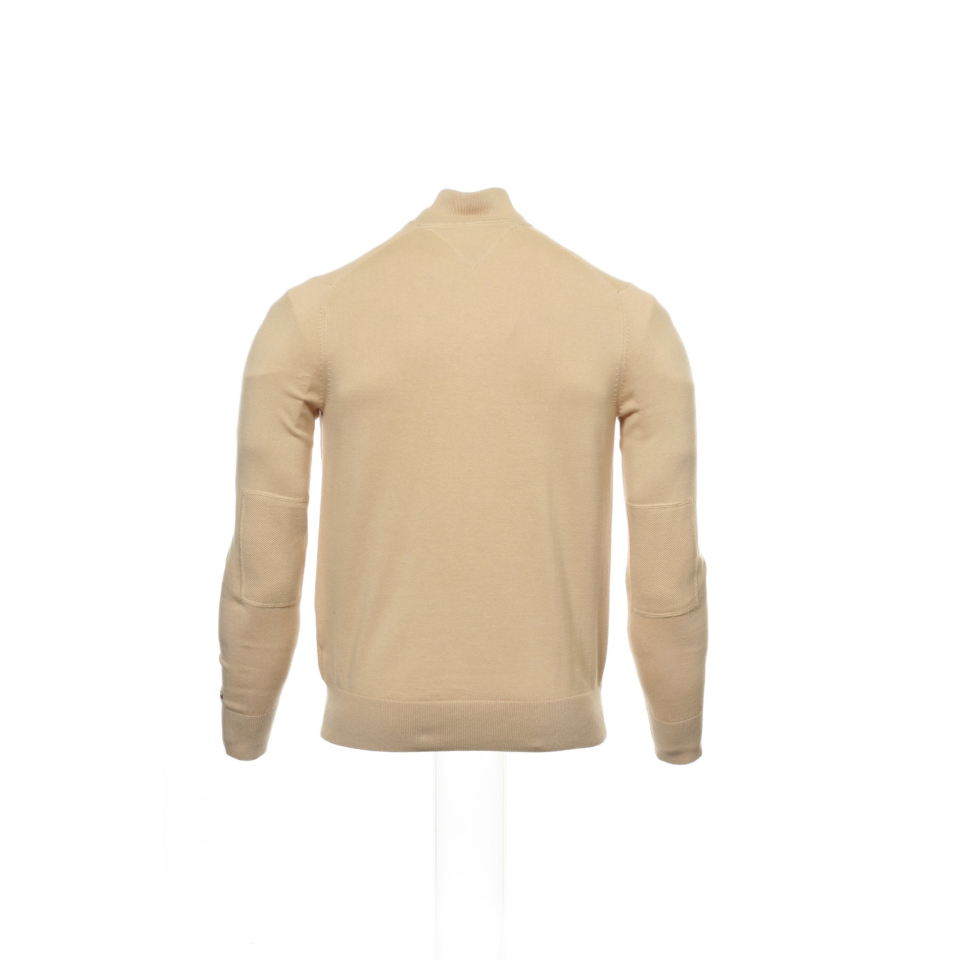 Tommy Hilfiger Men's Beige Gradient Half Zip Sweater