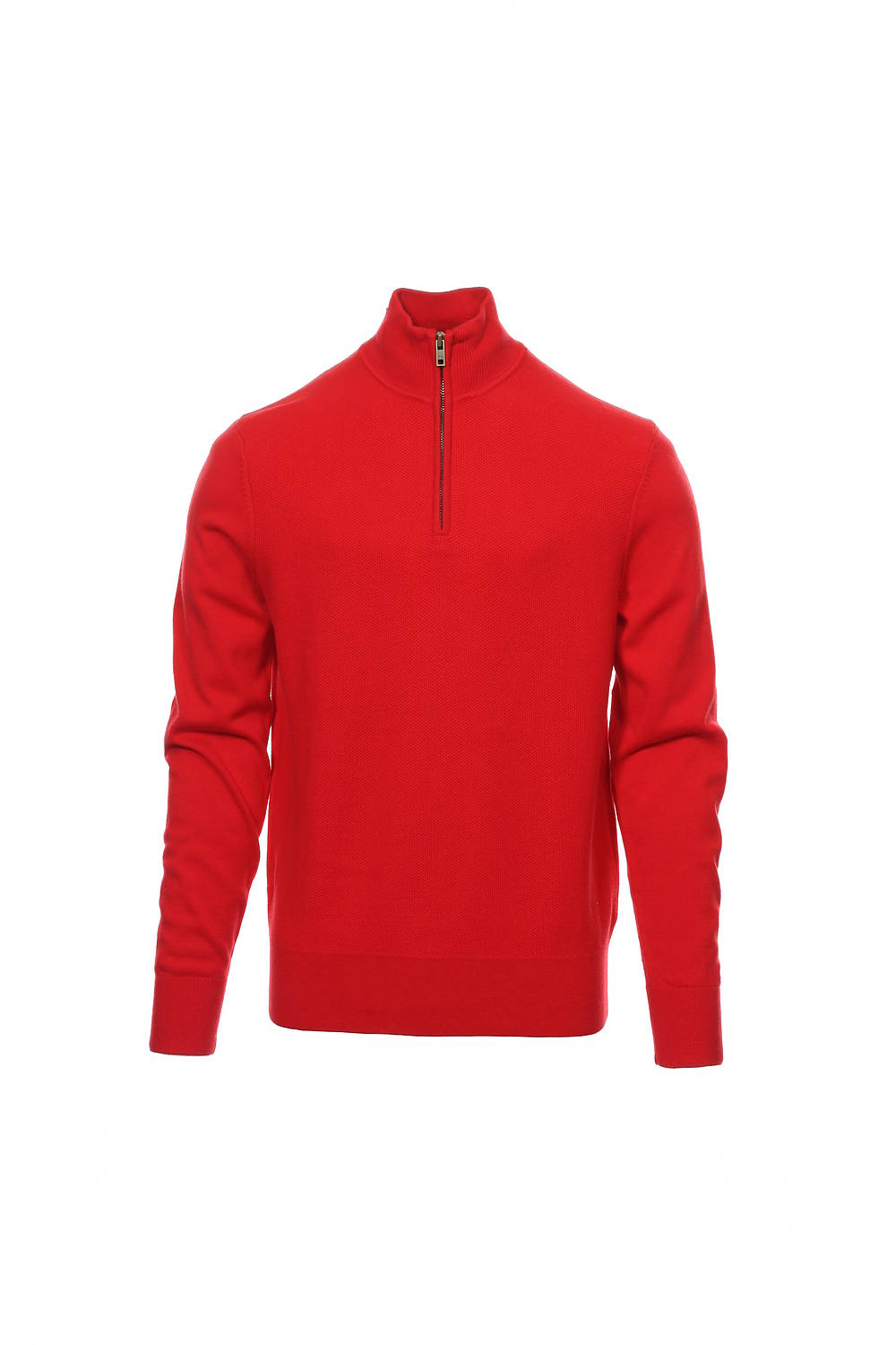 Tommy Hilfiger Men's Red Gradient Half Zip Sweater