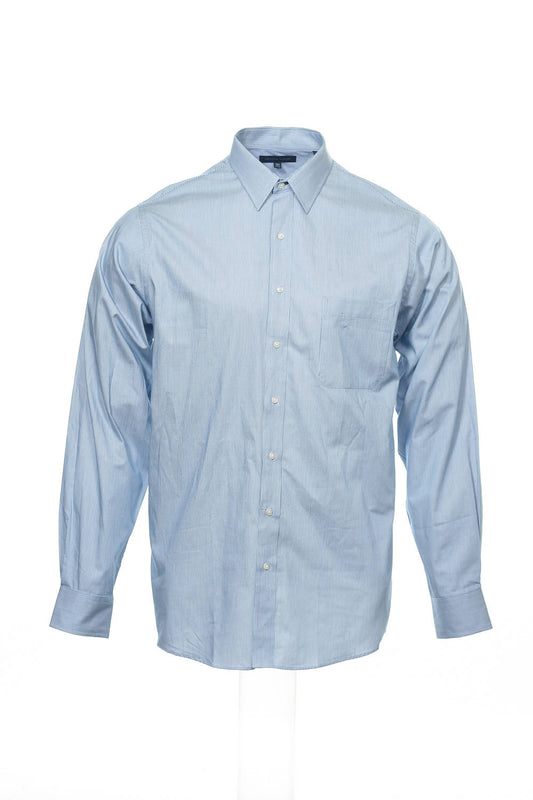 Tommy Hilfiger Men's Blue Pinstripe Button Down Shirt