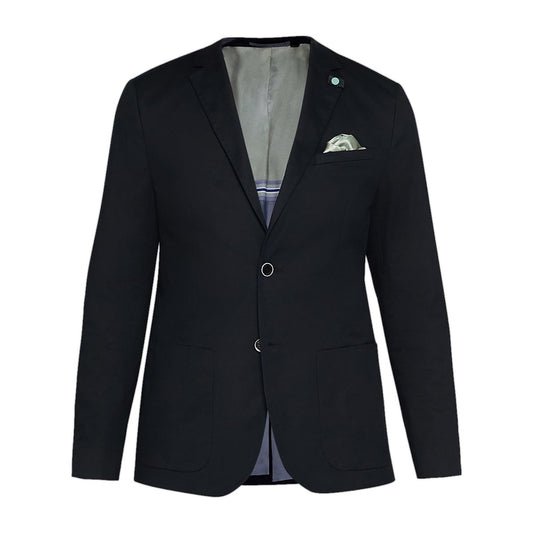 Ted Baker 'Cliford' Mens Navy Trim Fit Cotton Blazer 2 Button Sport Coat