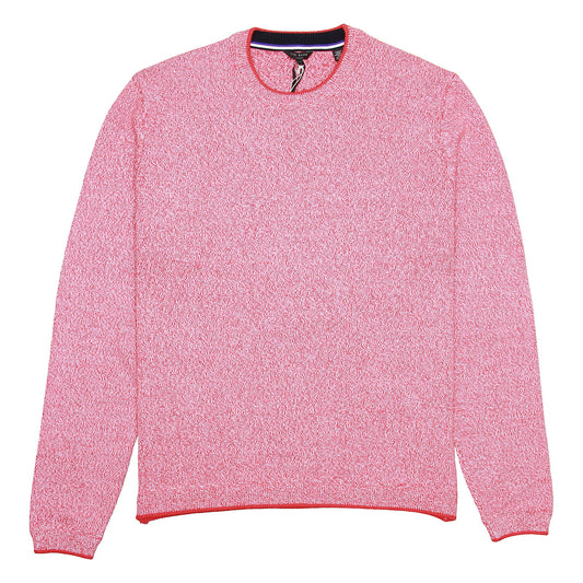 Ted Baker Cirkus Twisted Jumper Men's Coral Heather Crew Neck Sweater