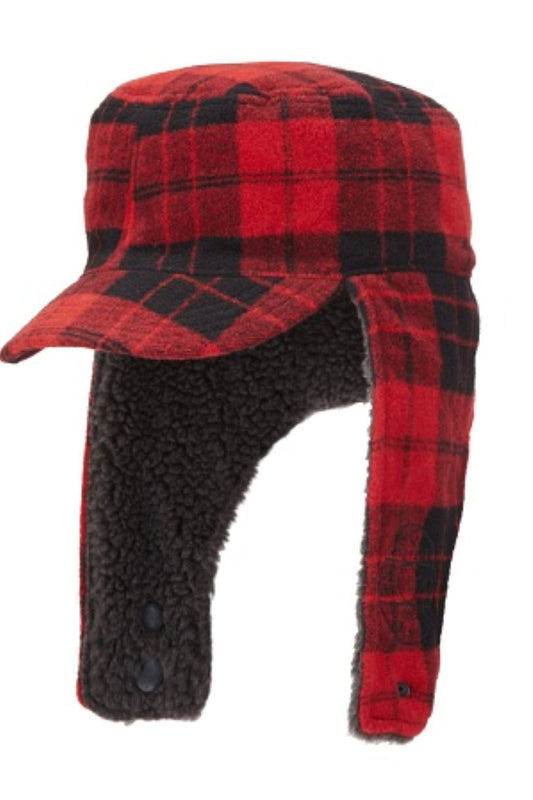 French Connection Men's Red Aviator/Trapper