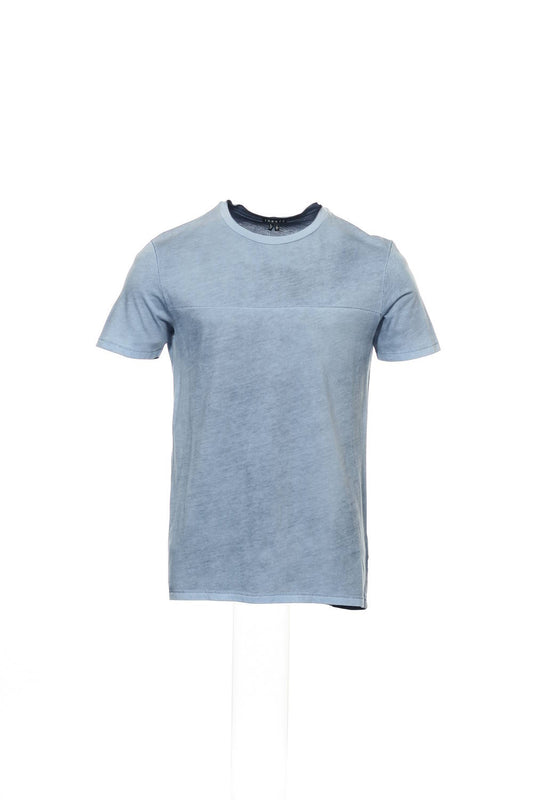Theory Mens Industria Heather Pima Cotton S/S Crewneck T-Shirt