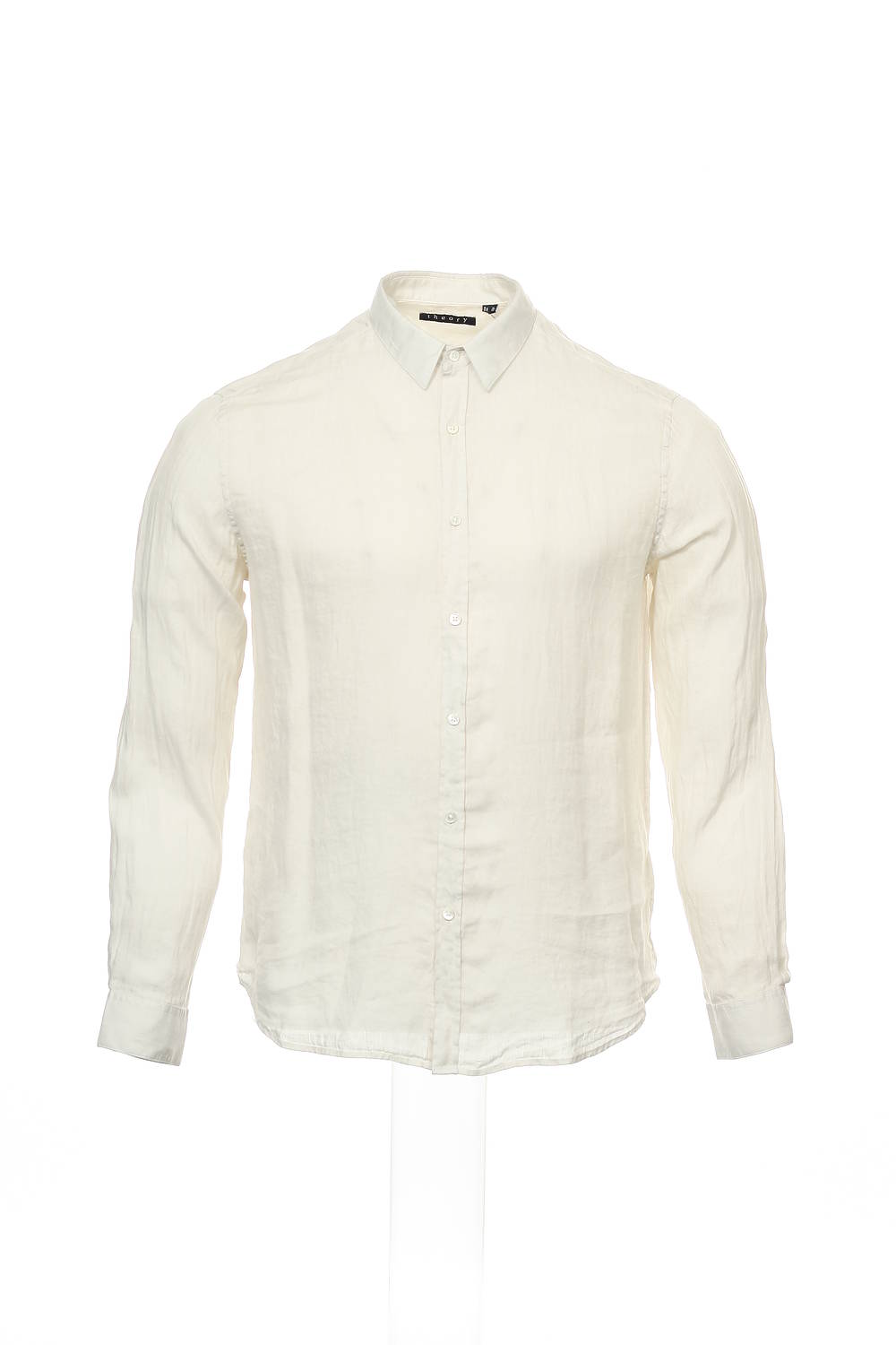 Theory Men's Ivory Heather Button Down Shirt