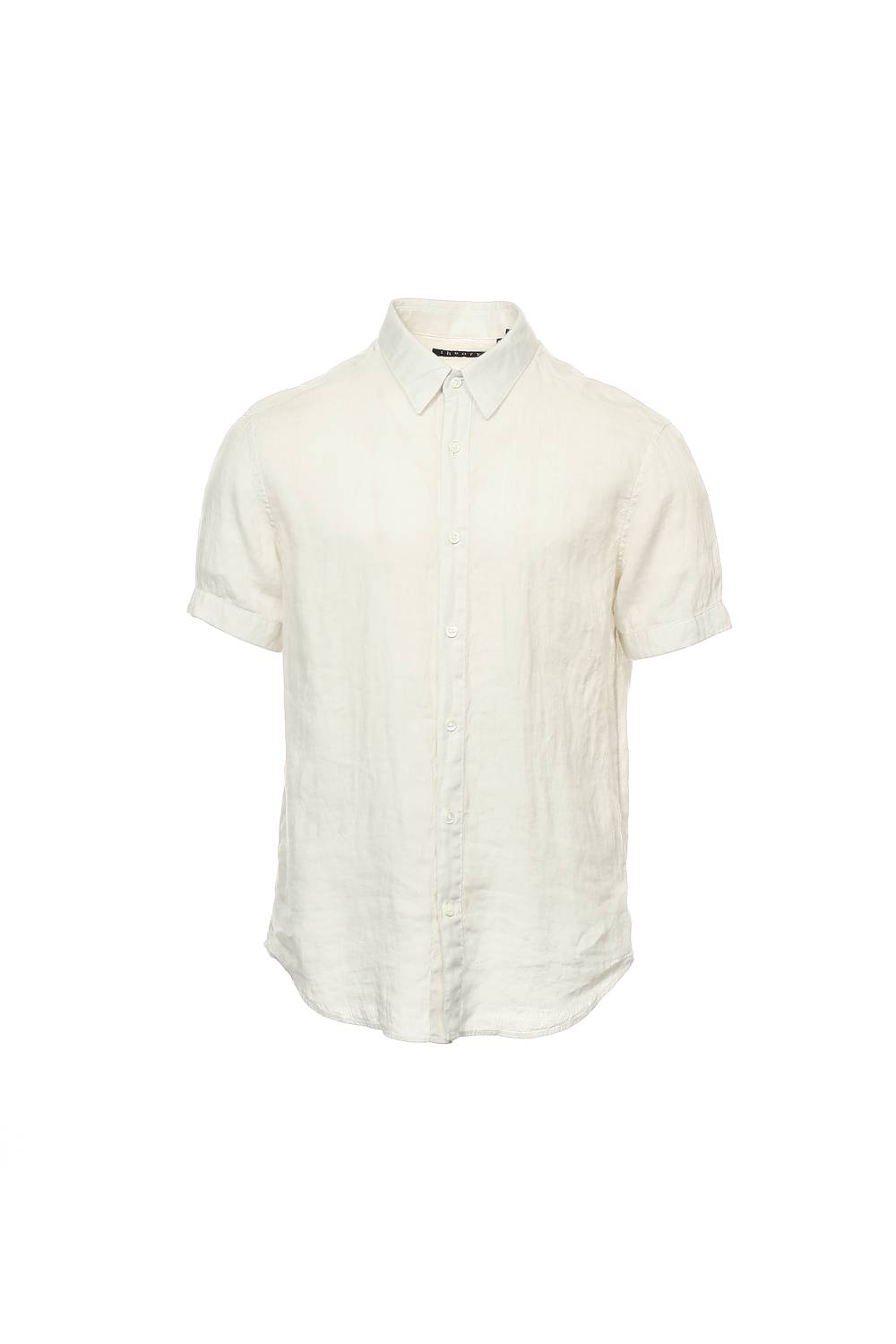 Theory Men's Ivory Heather Button Down Shirt