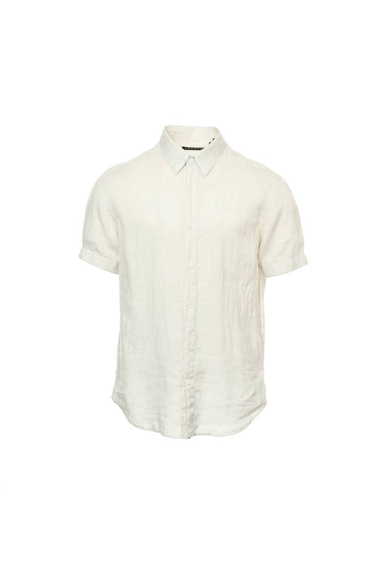 Theory Men's Ivory Heather Button Down Shirt