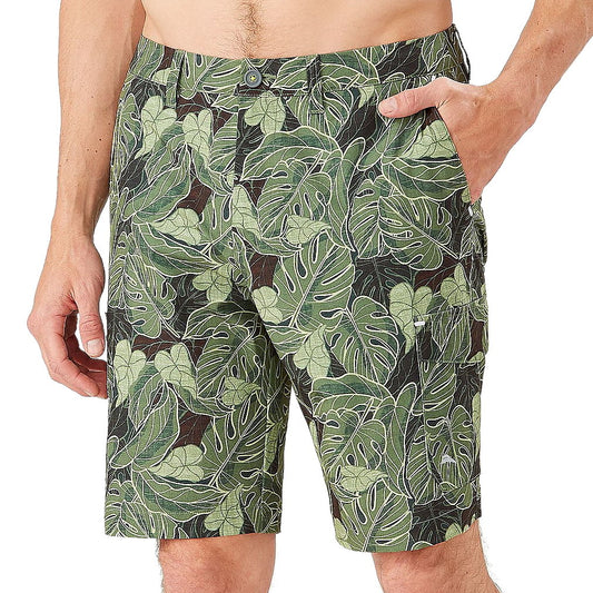Tommy Bahama 'Hermosa Haze' Mens Tea Leaf Hybrid Short Swim Trunks