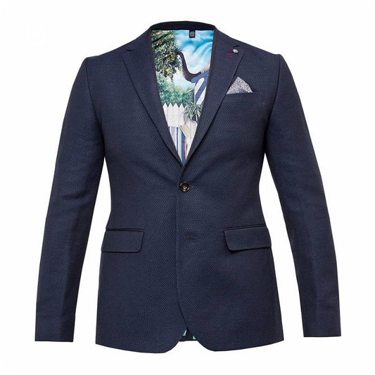 Ted Baker Harvey Mens Navy Semi Plain 2 Button Sport Coat Jacket