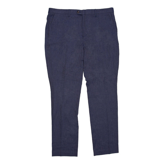 Ted Baker Simi Plain Trousers Ted's Tall Fit Men's Bright Blue Flat Front Pants