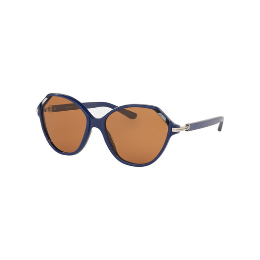 Tory Burch Womens Blue Butterfly Sunglasses TY 7138 TY7138 1780 73 Blue/Brown