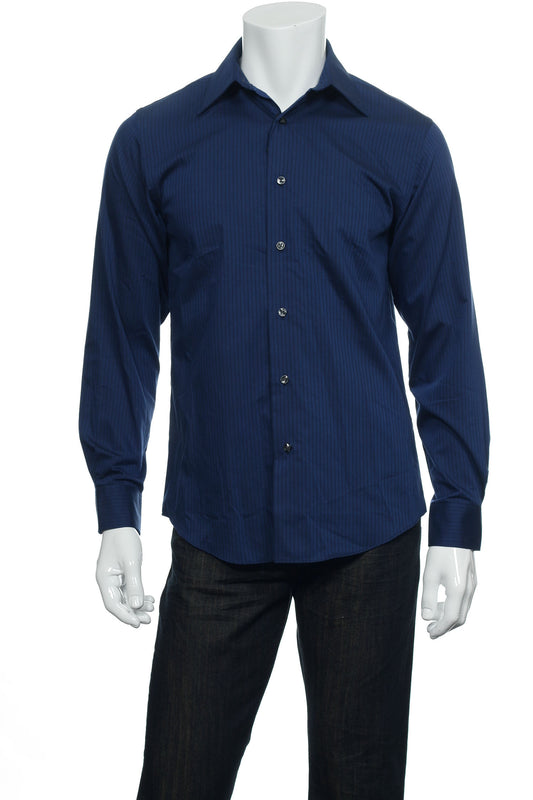 Van Heusen Mens Blue Twilight Striped Button Down Shirt