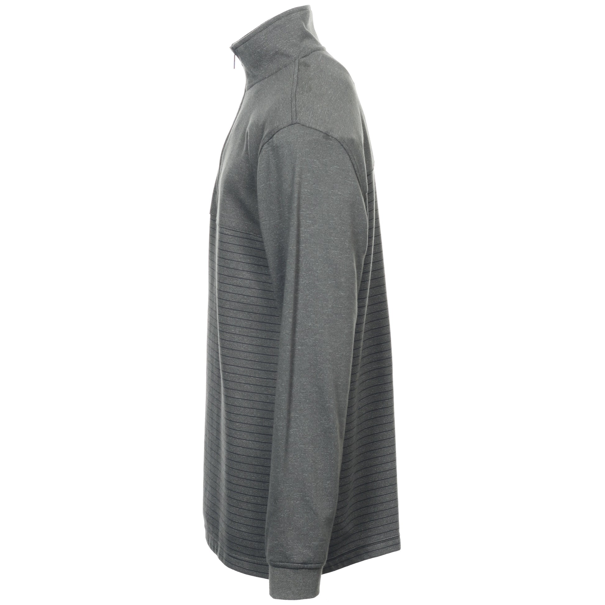 Van Heusen Men’s Half Zip Pullover Sweater Gray Mock Neck Long Sleeve Top