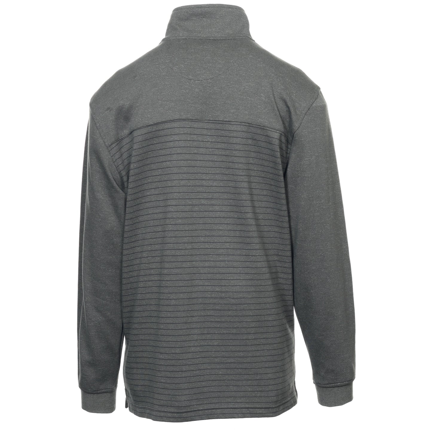 Van Heusen Men’s Half Zip Pullover Sweater Gray Mock Neck Long Sleeve Top