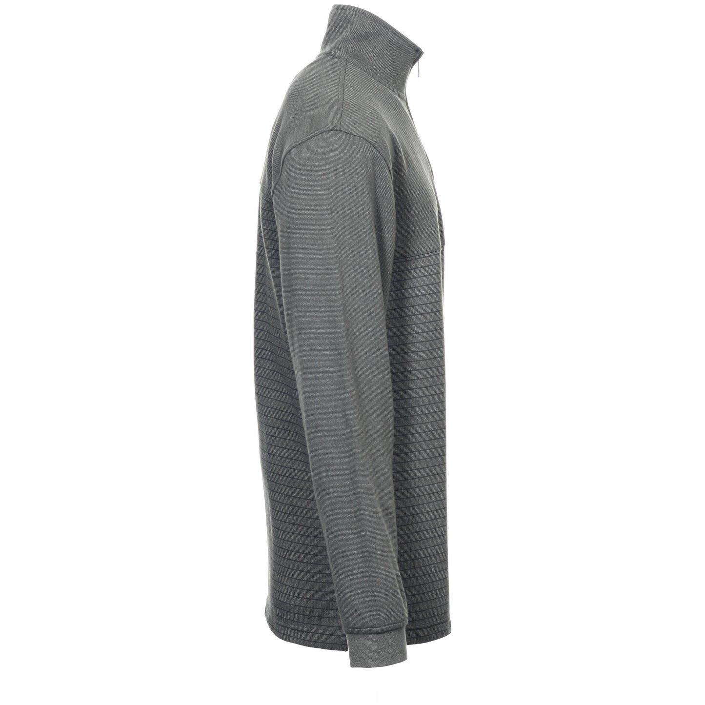 Van Heusen Men’s Half Zip Pullover Sweater Gray Mock Neck Long Sleeve Top