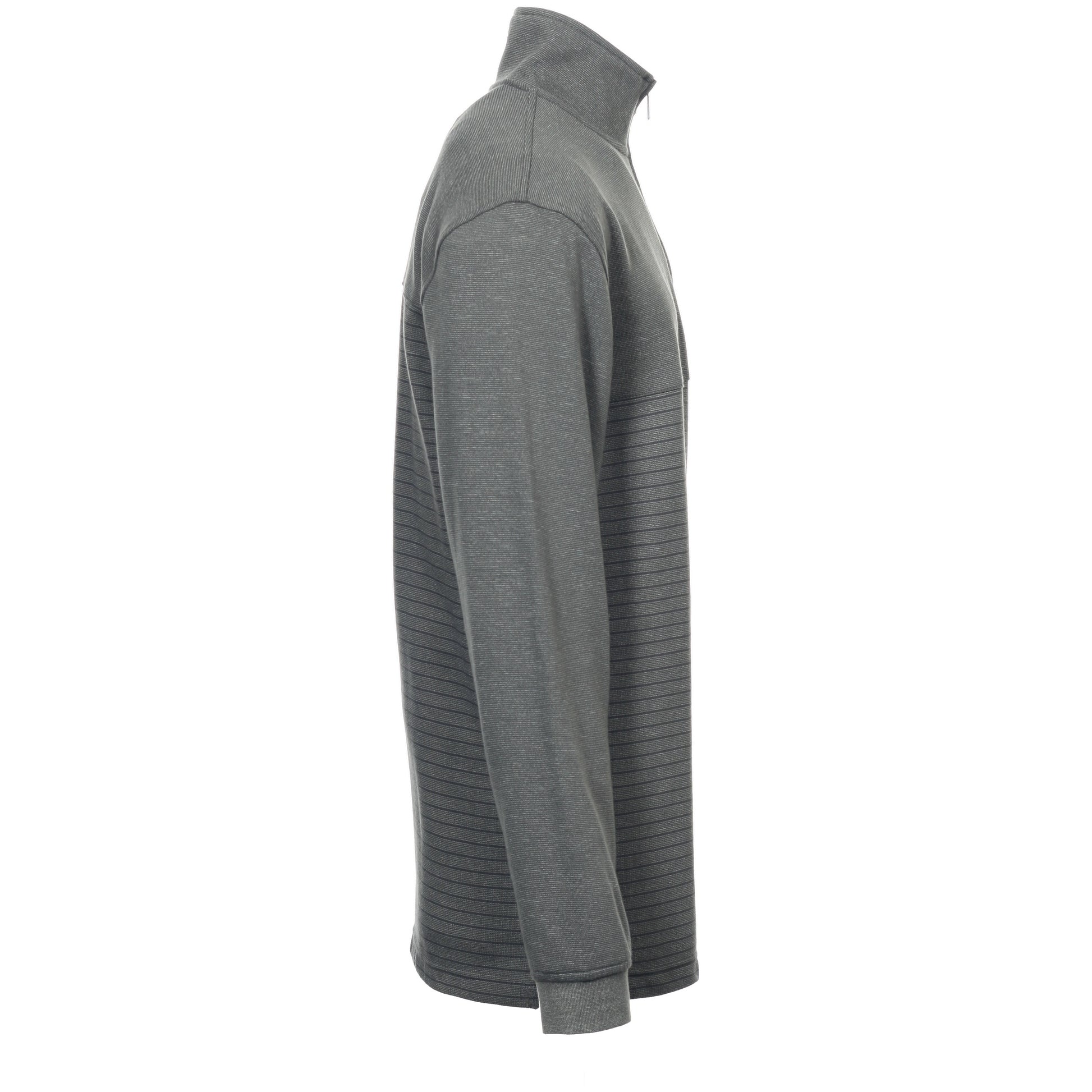 Van Heusen Men’s Half Zip Pullover Sweater Gray Mock Neck Long Sleeve Top