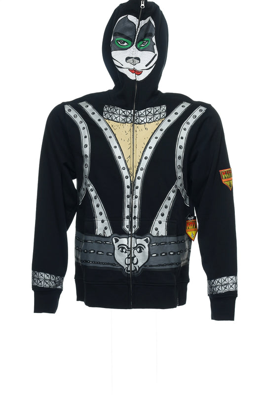 Volcom 'Kiss' Men's Black Novelty Kiss The Catman Full Zip Hoodie
