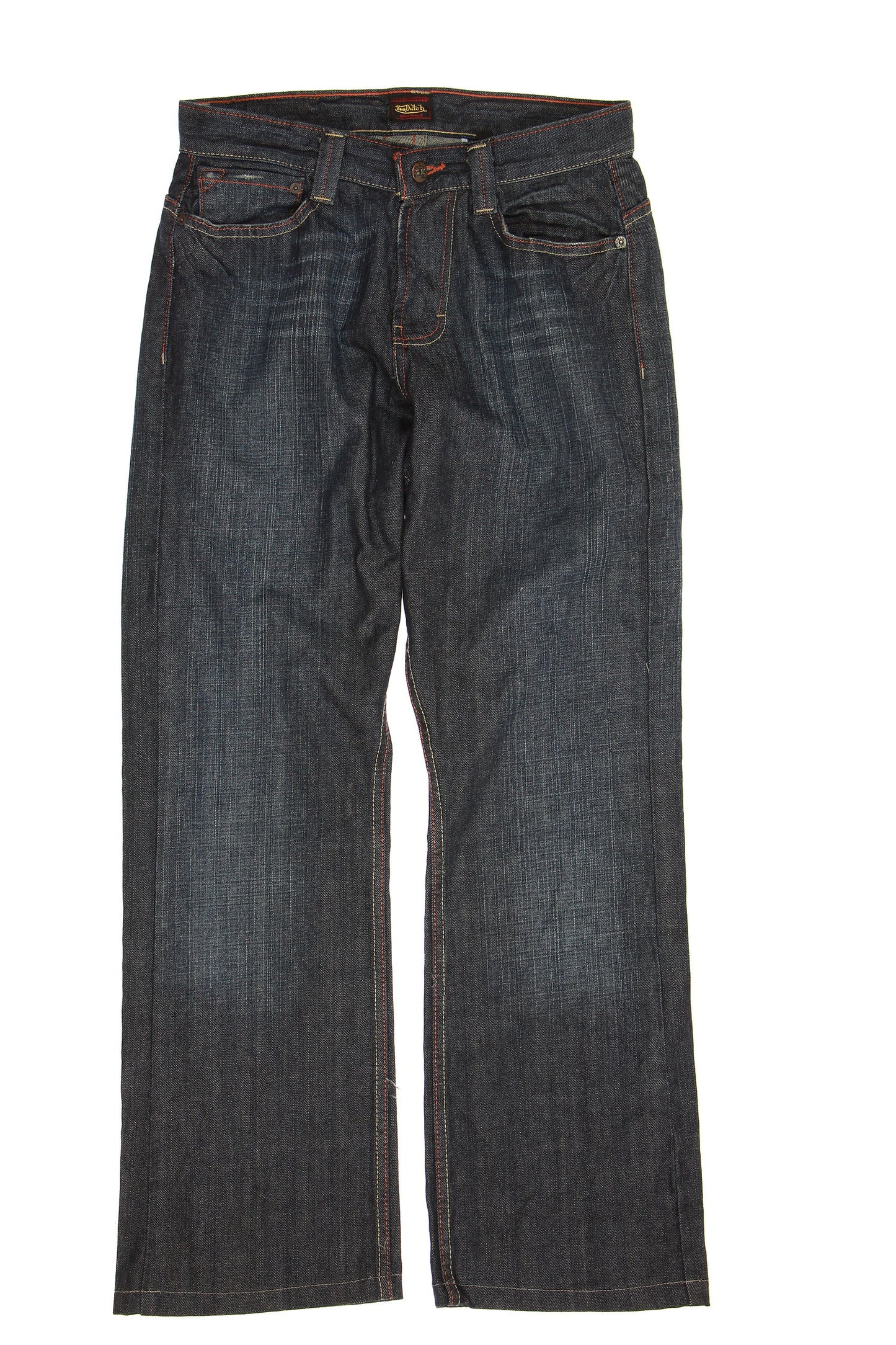 Von Dutch Men's Blue Straight Leg Jeans
