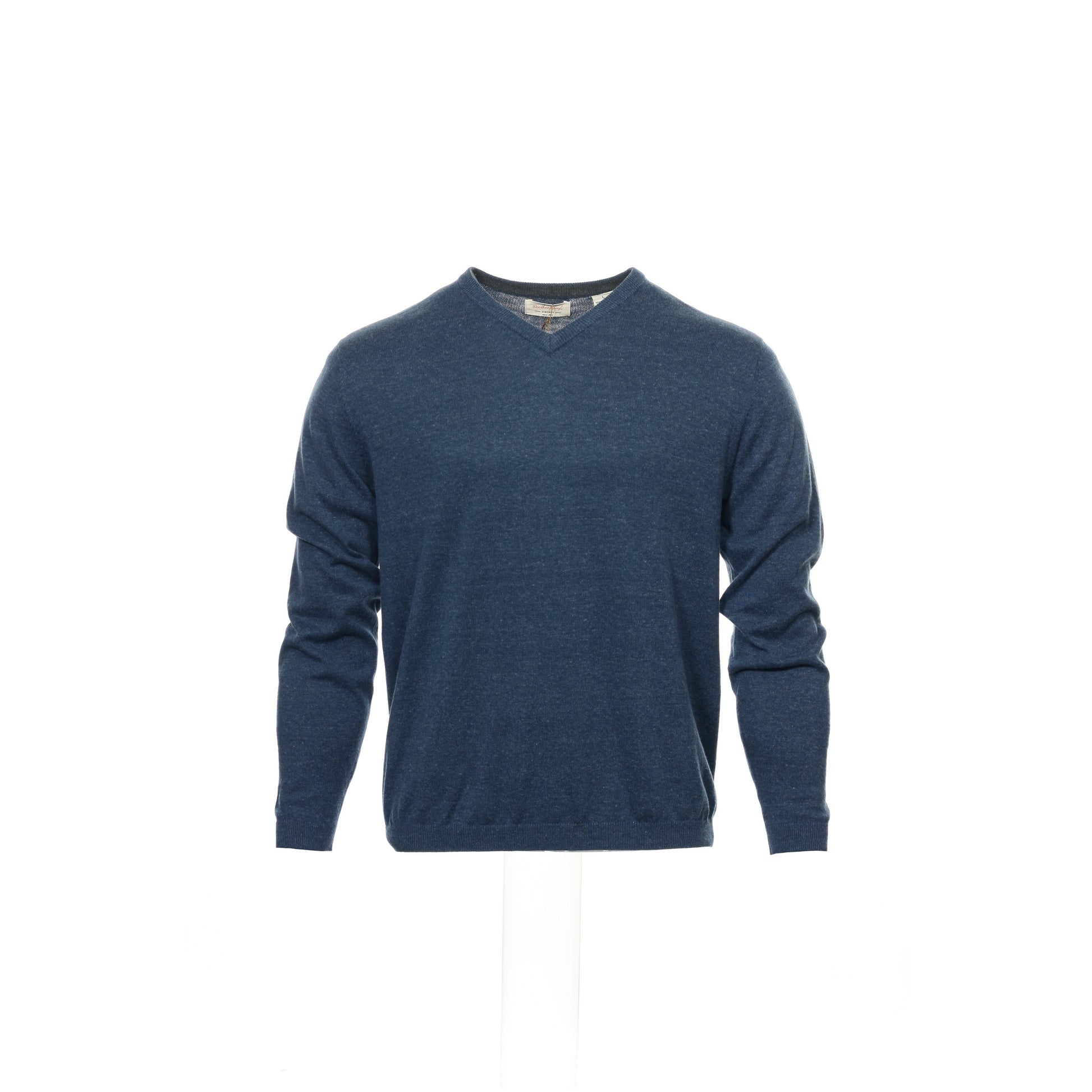 Weatherproof Mens Indigo Heather V-Neck Sweater