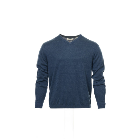 Weatherproof Mens Indigo Heather V-Neck Sweater