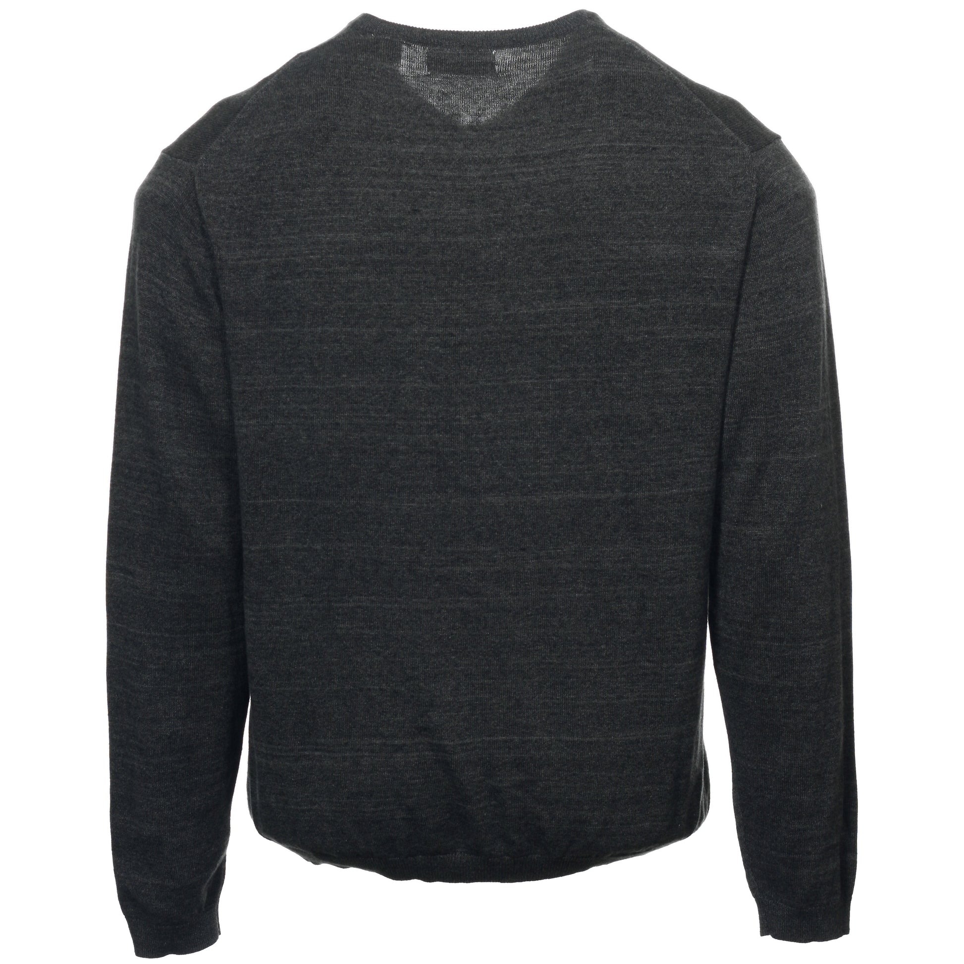 Weatherproof Men’s V-Neck Sweater Charcoal Black Long Sleeve Knit Pullover
