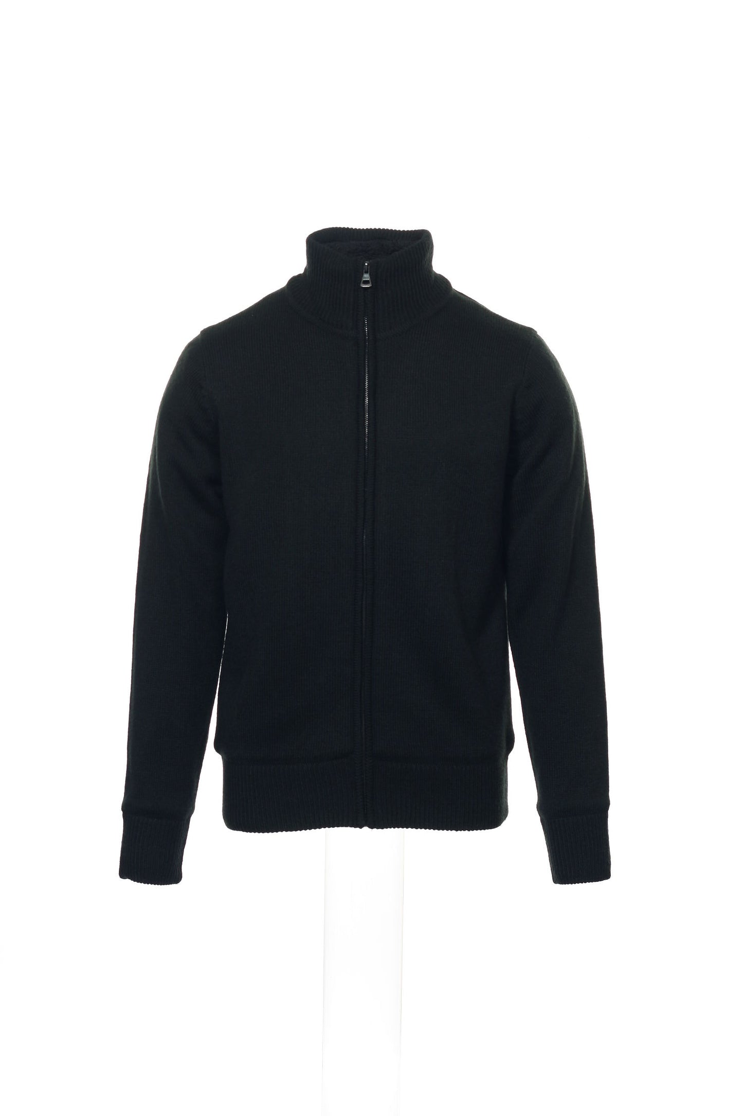 Weatherproof Men's Black Heather Full Zip Sweater